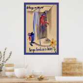 Jenny über den Job~Vintager Weltkrieg 2 Poster (Küche)