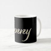 Jenny white gold Handwriting Tasse Kaffeetasse (VorderseiteRechts)