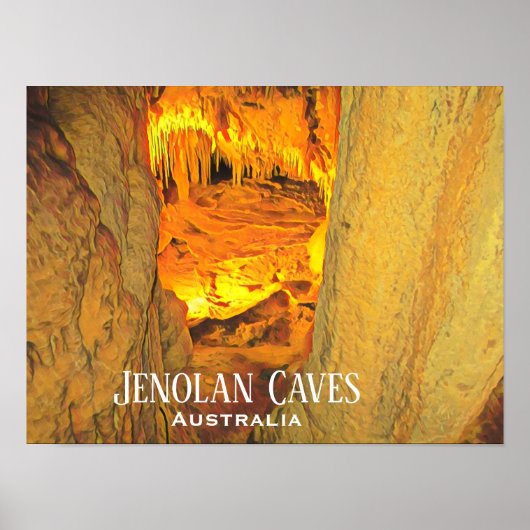 Jenolan Caves Kalksteinhöhlen Australien Poster (Vorne)