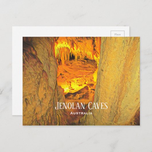 Jenolan Caves Kalksteinhöhlen Australien Postkarte (Vorne/Hinten)