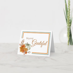 Jenseits dankbar dankeskarte