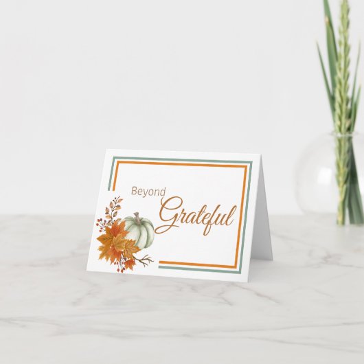 Jenseits dankbar dankeskarte (Vorderseite)