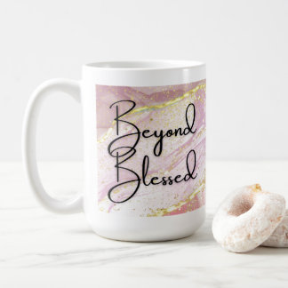 Jenseits der 15oz-Tasse Rosa-Goldmarmor Kaffeetasse