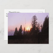 Jenseits der Bäume......Postkarte Postkarte (Vorne/Hinten)