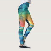 Jenseits der Blues Seascape Leggings (Rechts)