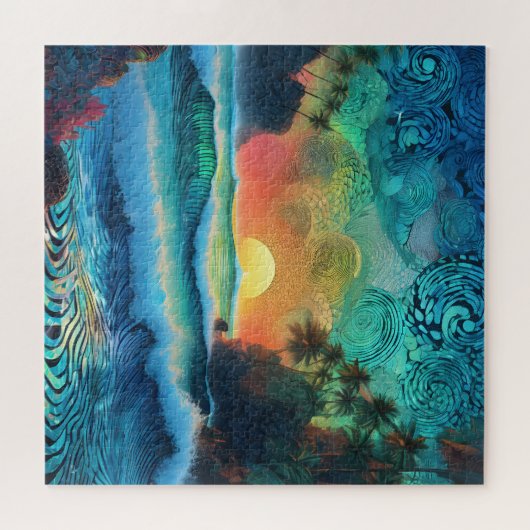 Jenseits der Blues Seascape Puzzle (Horizontal)