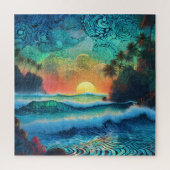 Jenseits der Blues Seascape Puzzle (Vertikal)