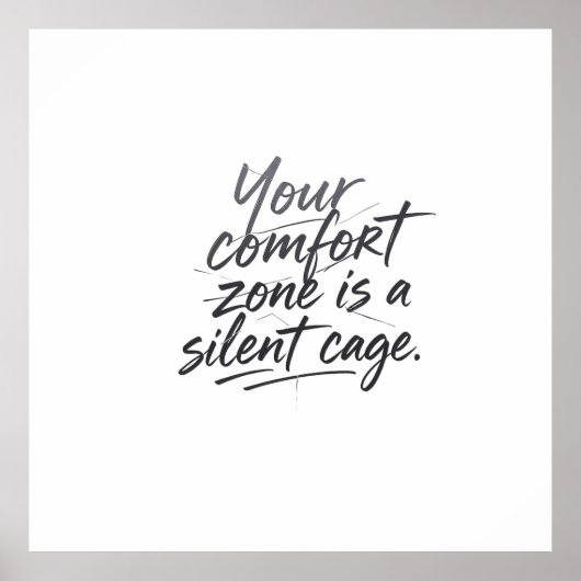 Jenseits der Comfort Zone Poster (Vorne)