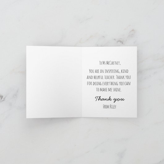 Jenseits der dankbar bearbeitbaren, bearbeitbaren karte (Innenseite)