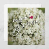 Jenseits der dankbaren Flachbildschirme Dankeskarte (Vorne/Hinten)