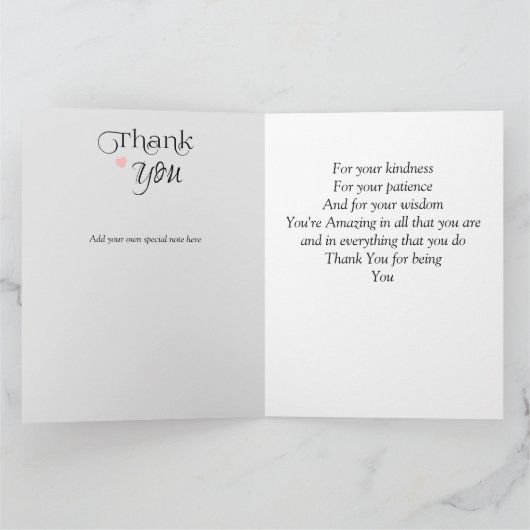 Jenseits der Dankbarkeit Karten (Innenseite)