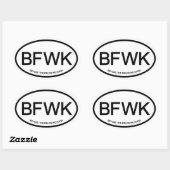 Jenseits der Felder, die wir kennen Ovaler Aufkleber (Blatt)