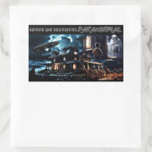 Jenseits der Grenzen Rechteckiger Aufkleber (Tasche)