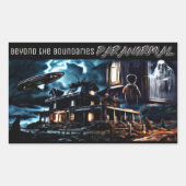 Jenseits der Grenzen Rechteckiger Aufkleber (Vorderseite)