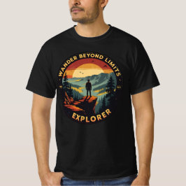 Jenseits der Grenzen: Retro Explorer-Abenteuer T-Shirt