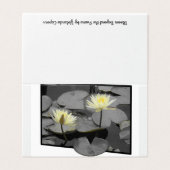 Jenseits der Grußkarte des Rahmens blühen (Außenseite Aufgefaltet)