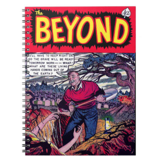 Jenseits der Hände vom Grab Horror Vintage Comicen Notizblock