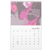 Jenseits der Leinwand Original Abstrakte Kunst Kalender (Jan 2027)