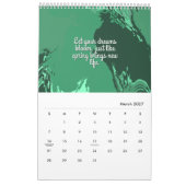 Jenseits der Leinwand Original Abstrakte Kunst Kalender (Mär 2027)