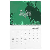 Jenseits der Leinwand Original Abstrakte Kunst Kalender (Mär 2027)