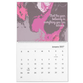Jenseits der Leinwand Original Abstrakte Kunst Kalender (Jan 2027)