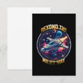 Jenseits der Milchstraße Dankeskarte (Vorne/Hinten)