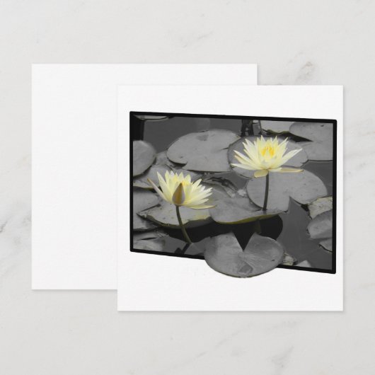 Jenseits der Rahmenflachkarte blühen (Vorne/Hinten)