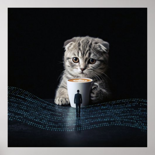 Jenseits der Regel: Katze, Kaffee und Code Poster (Vorne)
