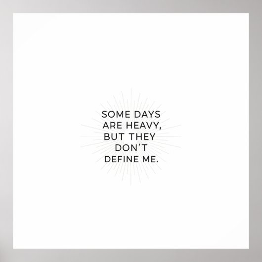 Jenseits der schweren Tage Poster (Vorne)