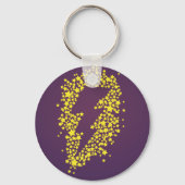 Jenseits der Sterne (Blitze) (farbig) Schlüsselanhänger (Vorderseite)