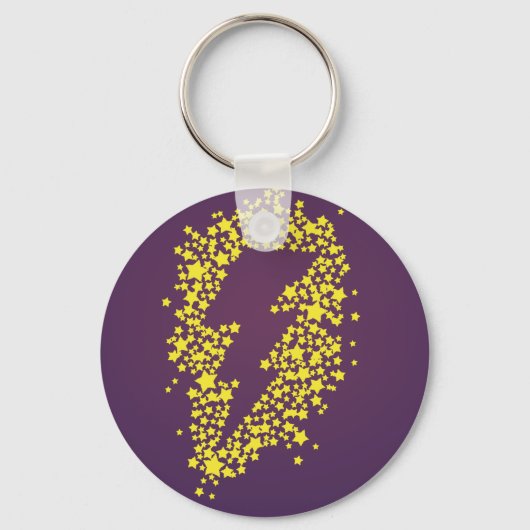 Jenseits der Sterne (Blitze) (farbig) Schlüsselanhänger (Vorderseite)