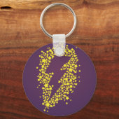 Jenseits der Sterne (Blitze) (farbig) Schlüsselanhänger (Vorderseite)