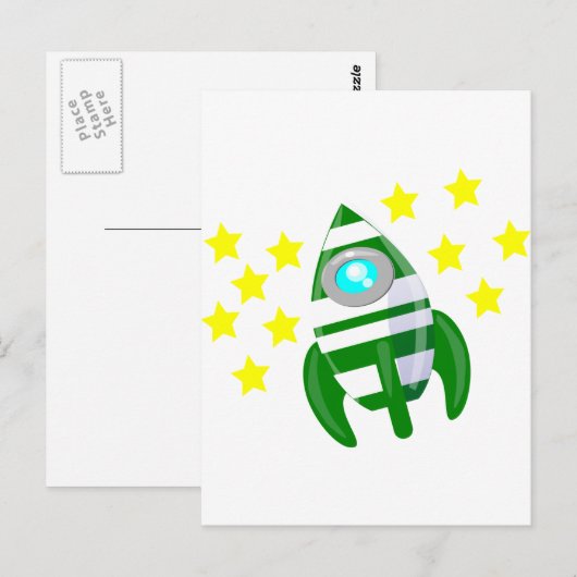 Jenseits der Sterne Postkarte (Vorne/Hinten)