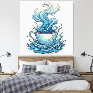 Jenseits der täglichen Tasse Leinwanddruck