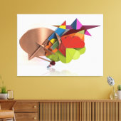 Jenseits der Wolken Leinwanddruck (Insitu (Wohnzimmer))