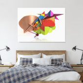Jenseits der Wolken Leinwanddruck (Insitu (Schlafzimmer))