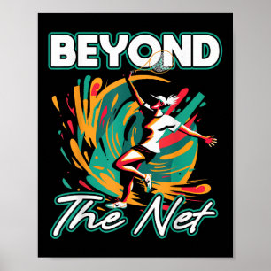 Jenseits des Badminton-Spiels Athletic Leisurewe Poster