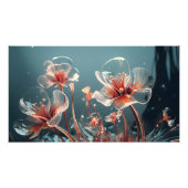 Jenseits des Blutes: 3D-Blumenabstraktion - Foto E (Vorne)