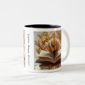 "Jenseits des Buches" Zweifarbige Tasse (VorderseiteRechts)