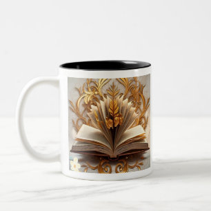 "Jenseits des Buches" Zweifarbige Tasse