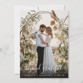 Jenseits des dankbaren Overlay Foto danke