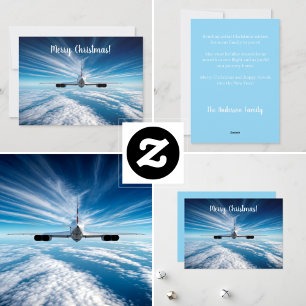 Jenseits des Horizonts: Concorde von hinten Feiertagskarte