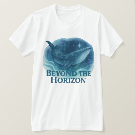 Jenseits des Horizonts - Majestic Whale T-Shirt (Design vorne)