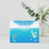 Jenseits des Horizonts Postkarte (Stehend Vorderseite)