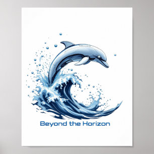 Jenseits des Horizonts - Roboter-Delfin-Poster Poster