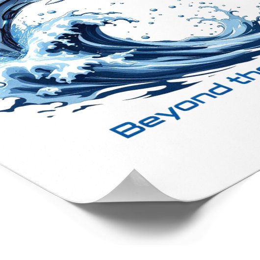 Jenseits des Horizonts - Roboter-Dolphin-Poster Poster (Ecke)