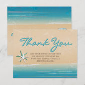 Jenseits des Meeres, Strand Vielen Dank Karten (Vorne/Hinten)