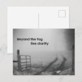 Jenseits des Nebels ist Klarheit - Postkarte (Vorne/Hinten)