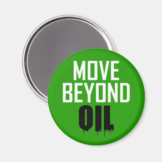 Jenseits des Öls Magnet (Vorderseite/Rückseite)