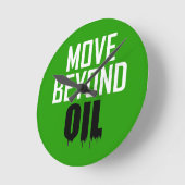 Jenseits des Öls Runde Wanduhr (Winkel)